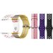 Set 5 Curele iUni compatibile cu Apple Watch 1/2/3/4/5/6/7, 42mm, Alb/Roz, Negru, Mov, Multicolor, G