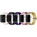 Set 5 Curele iUni compatibile cu Apple Watch 1/2/3/4/5/6/7, 42mm, Alb/Roz, Negru, Mov, Multicolor, G